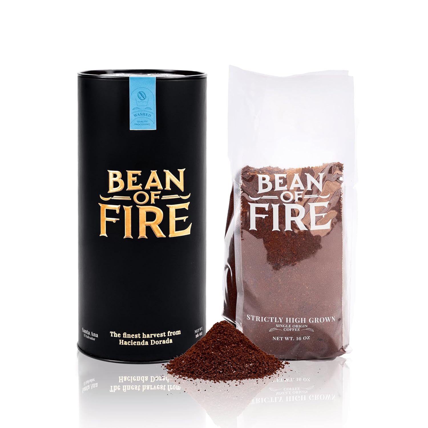 Bean of Fire   El Salvador Red Bourbon Honey Ground Coffee